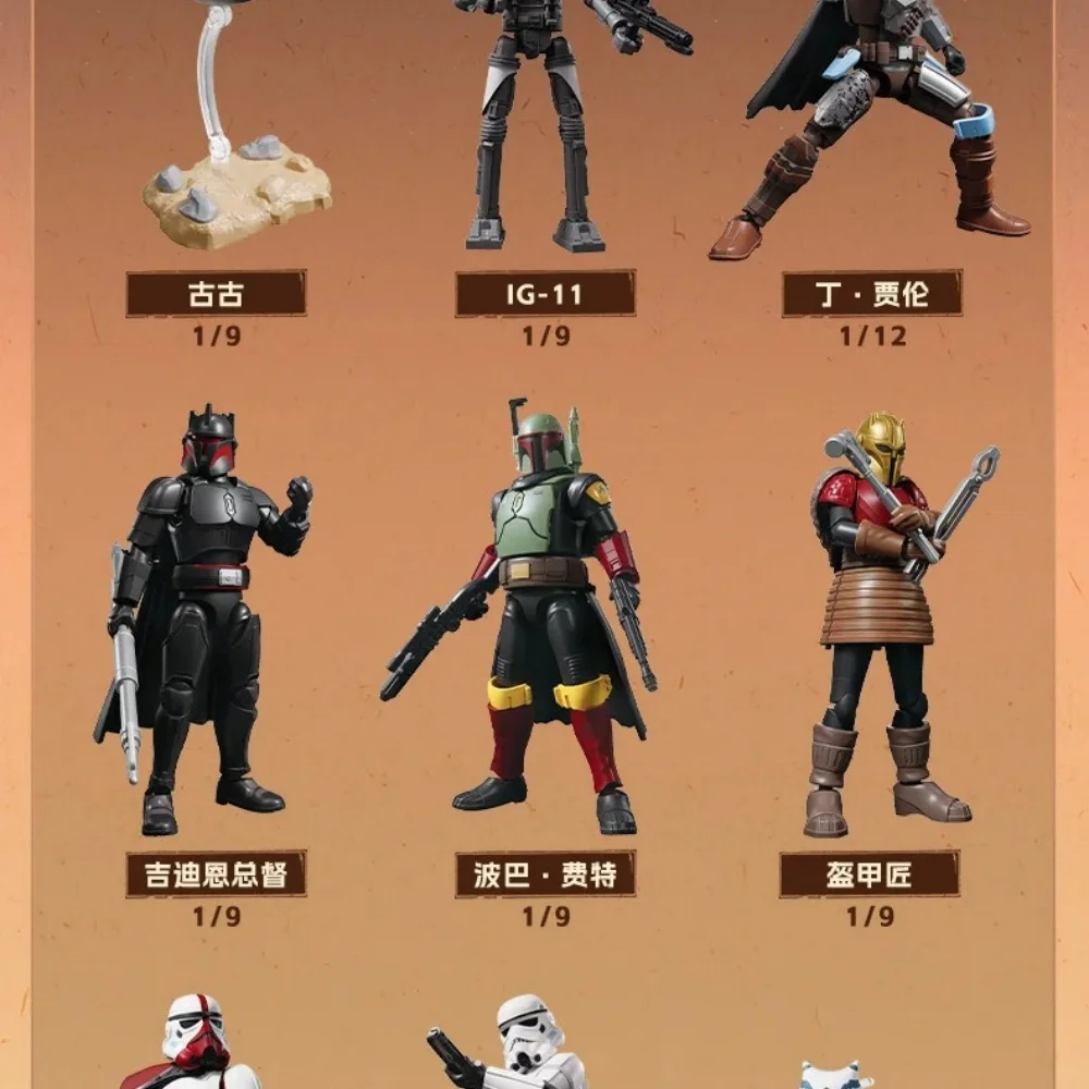 NIEUWE BLOKES Originele Mandalorian GV01 Star Wars Speelgoed Djarin Mando Grogu Yoda Boba Fett Imperial Stormtrooper Action Figure Gift