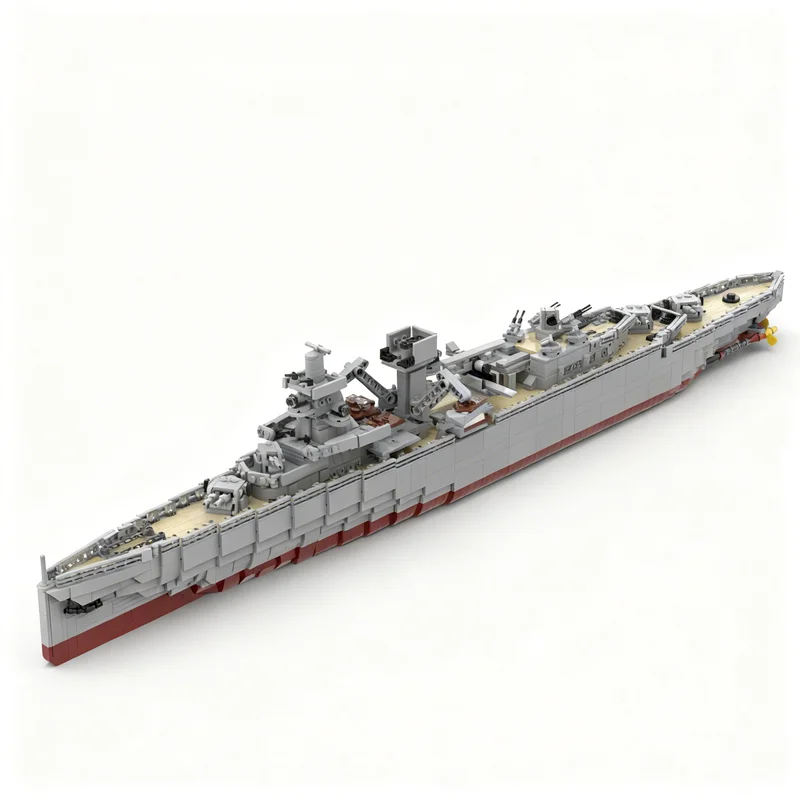 2524pcs MOC System 1 200 HNLMS De Ruyter Dutch Light Cruiser Model Building Blocks Toys Architecture Christmas Gift Collection