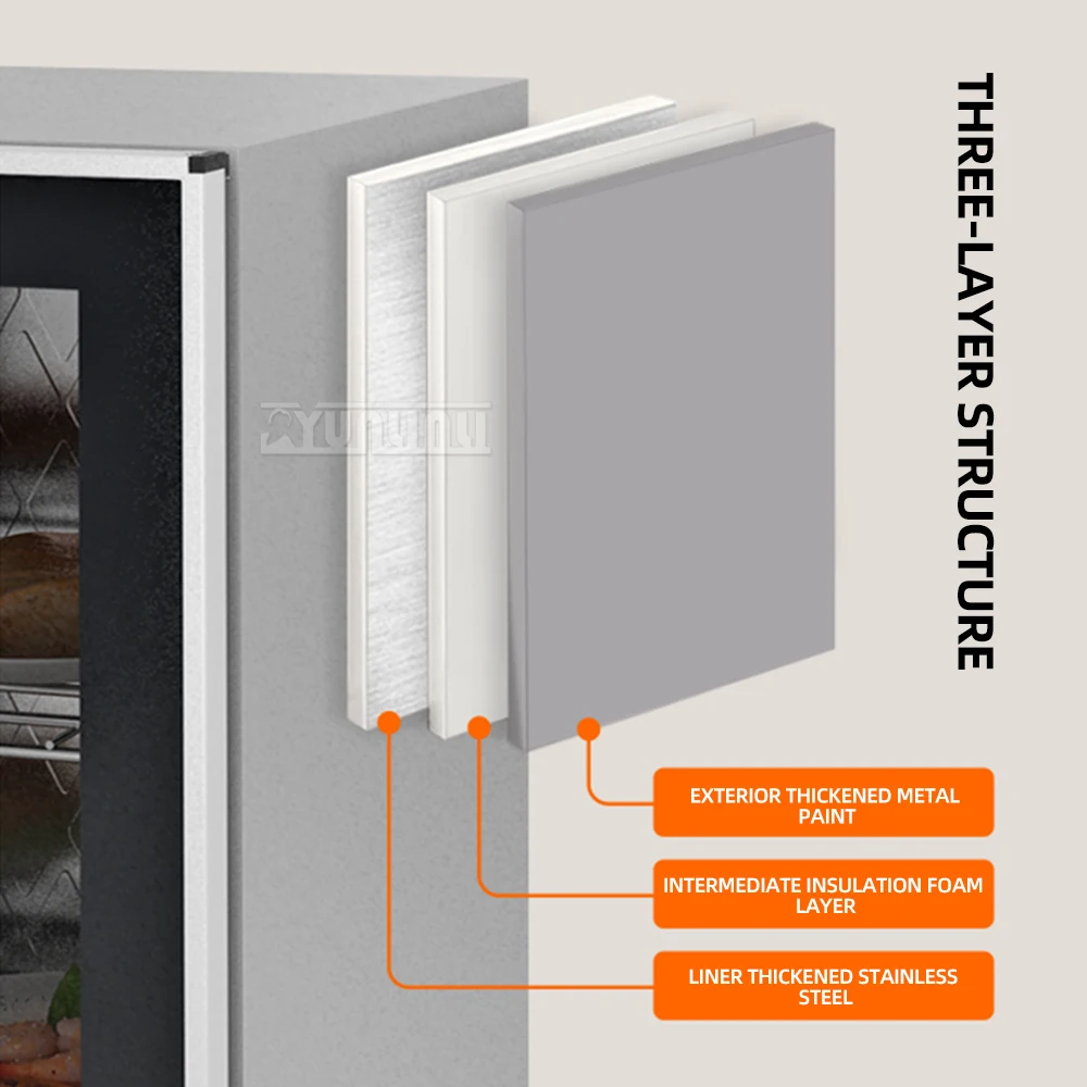 55L Intelligent Food Insulation Cabinet Showcase Winter Meal Thermostatic Cabinet Commercial Food Display Cabinet