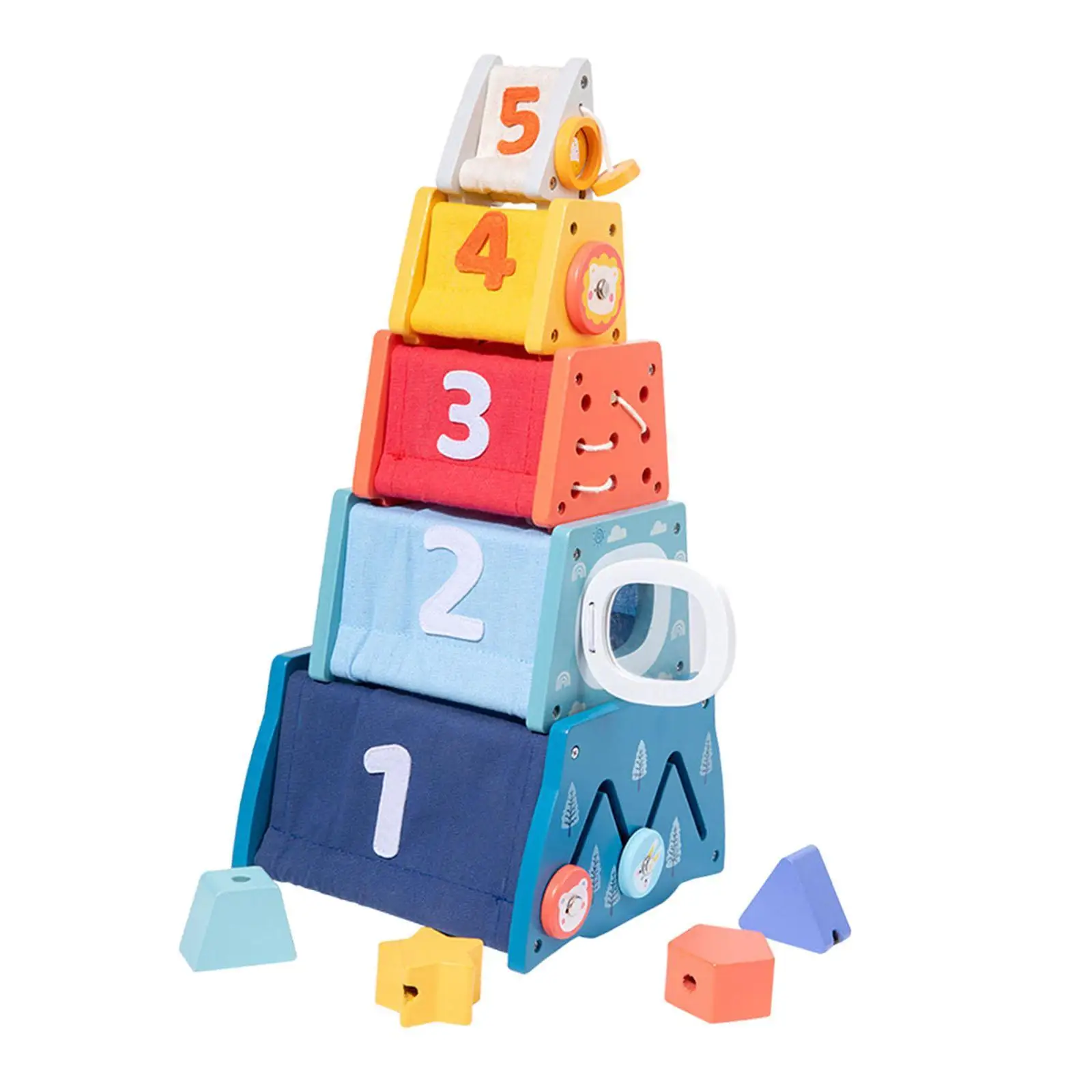 Stacking and Nesting Boxes Nesting Boxes Toy Sensory Fine Motor Skills Preschool Multifunctional for Children 1 2 3 Year Old