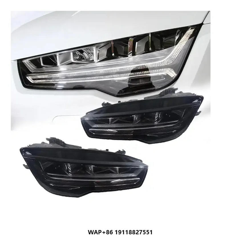 

Upgrade LED Headlight Head Light Front Light Assembly for A7 2015-2018 Headlamp Front Lamp Accessories Plug and Play