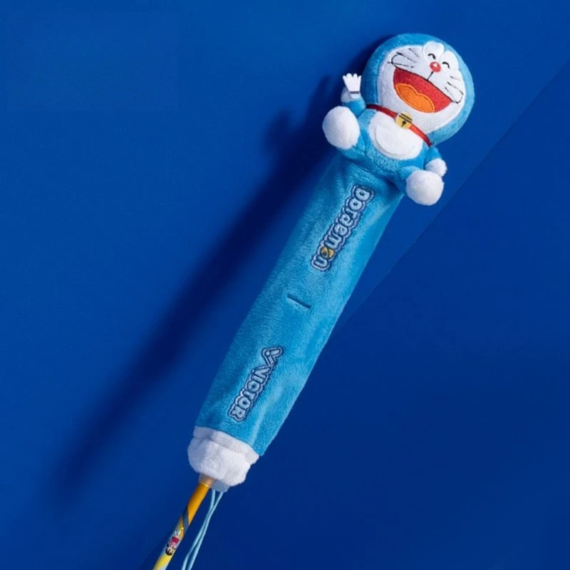 Cartoon Creative Doraemon Racket Handle Protective Cover Badminton Racket Decoration Doll Protective Cover Friends Holiday Gift