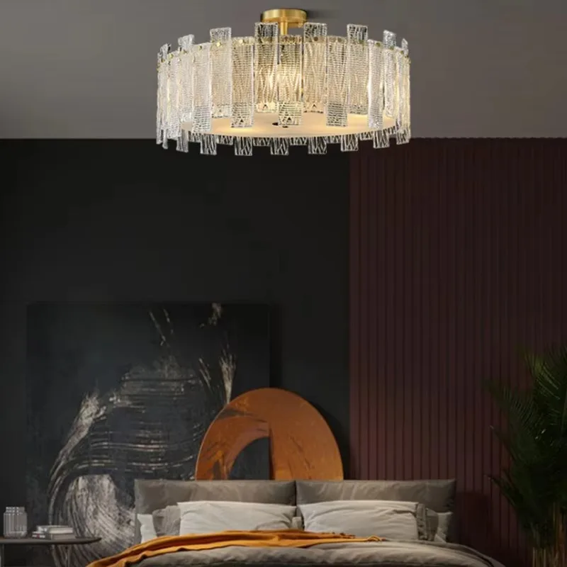 ما بعد الحداثة مصمم النحاس LED AC ضوء السقف جو بسيط لغرفة المعيشة غرفة نوم أو الدراسة