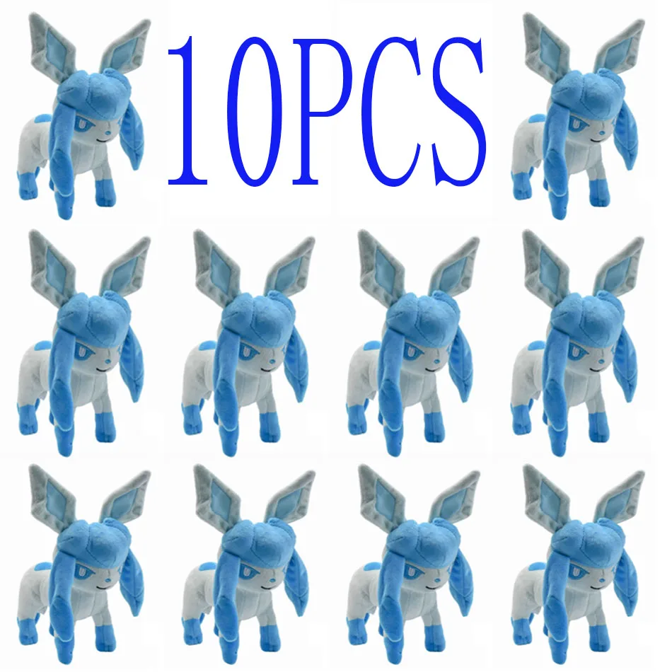 حار * Leafeon Vaporeon Glaceon Sylveon Espeon Umbreon Vaporeon Sylveon ألعاب من القطيفة لعبة للهدايا القابلة للجمع ، لينة بلوشيز محشوة