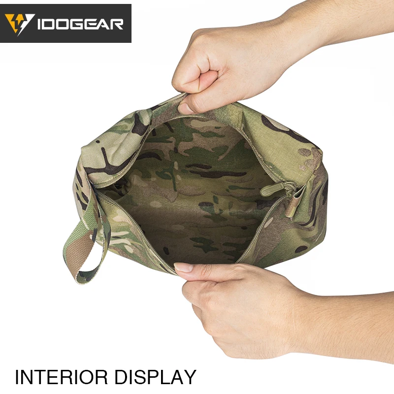 Imagem -04 - Idogear-acessório Tático Bolsa com Zíper Edc Ferramenta Militar Bolsa de Armazenamento Acessórios Airsoft Grande Médio Pequeno Pcs