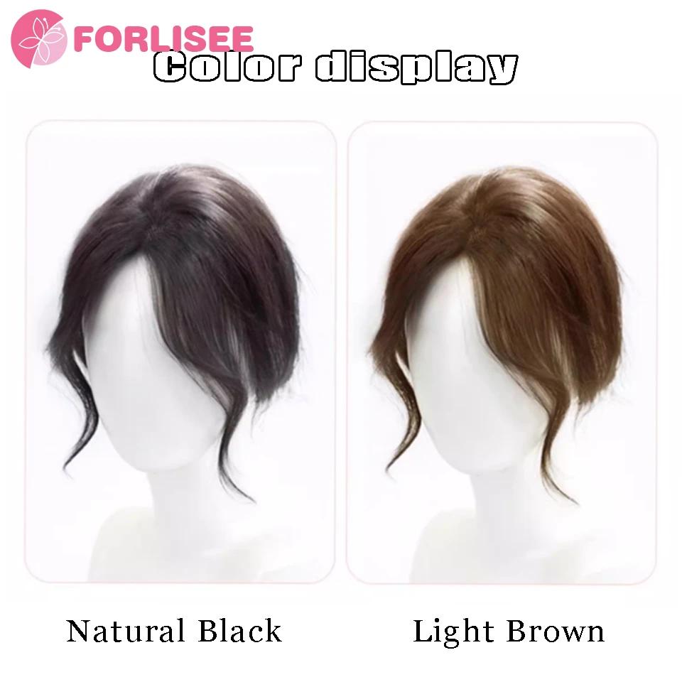 FORLISEE Synthetic Dragon Beard Liu Hai Repair Hair Block Natural Forehead Fluffy Increase Hair Volume Head Repair Hair