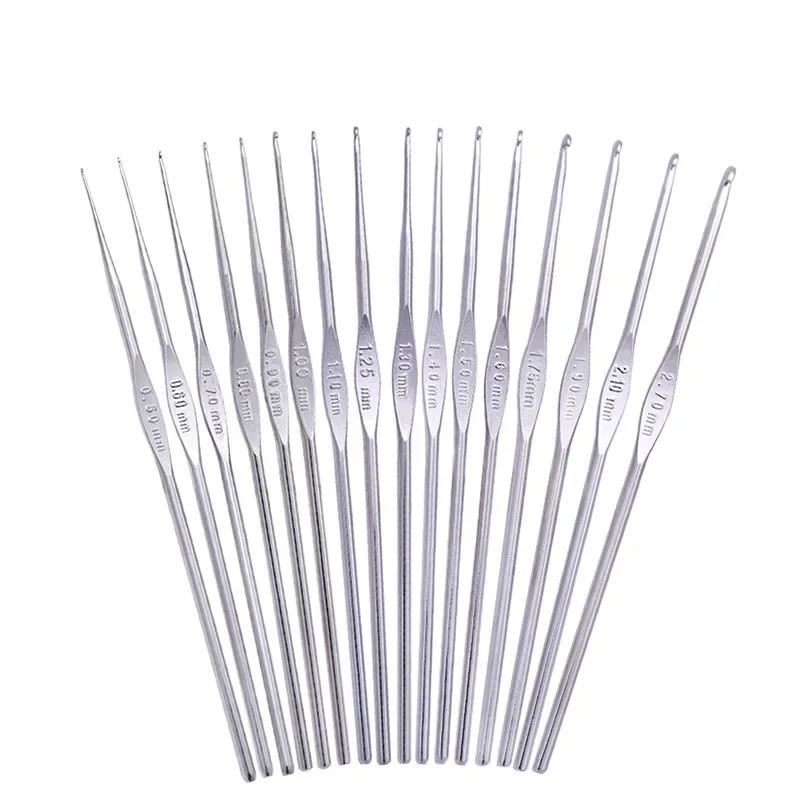 1pcs 0.5~2.1mm crochet hook for knitting embroidery Tool DIY handmade needlework