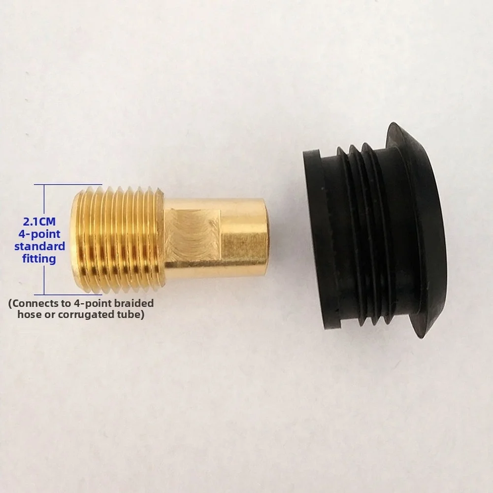 

Brass Urinal Connector G1/2 Threaded with Hand Press Flushing and Leak Resistant Rubber Gasket for Reliable Plumbing Connection