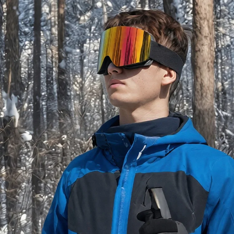 

Защитные лыжные очки с HD-линзами, ветрозащитные, дышащие, пескозащитные, модные, снежные, горные, спортивные, снегоходные, снаряжение для детей