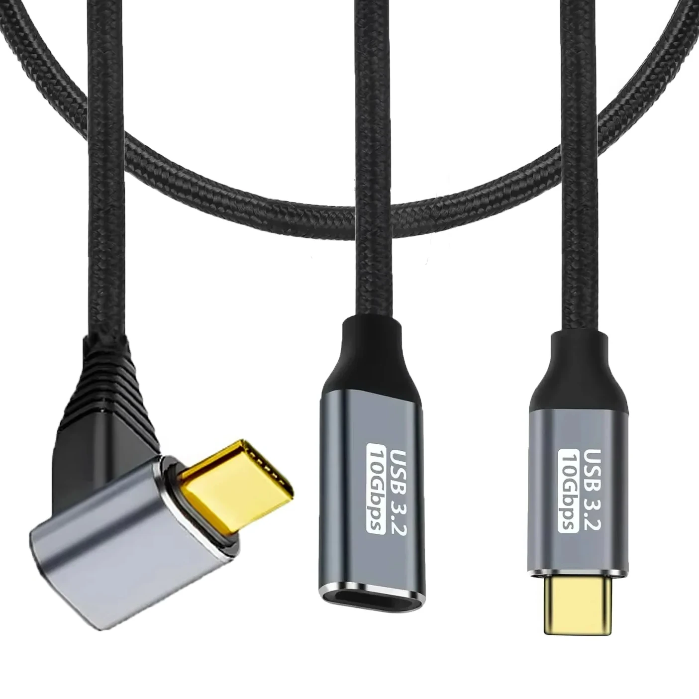 USB 3.1 C to C 10Gbps Data Cable Type-C 4K@60Hz 5A 100W PD Fast Charging Cord for Macbook Pro Steam Deck ROG Ally Oculus Quest 2