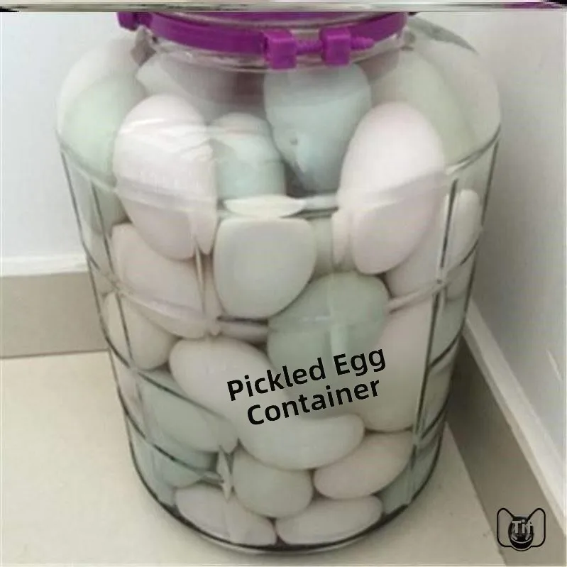 Home Use Sealable Glass Jar for Pickled Eggs Duck Eggs Goose Eggs Kimchi Fermentation Vinegar Making Portable Kitchen Storage...