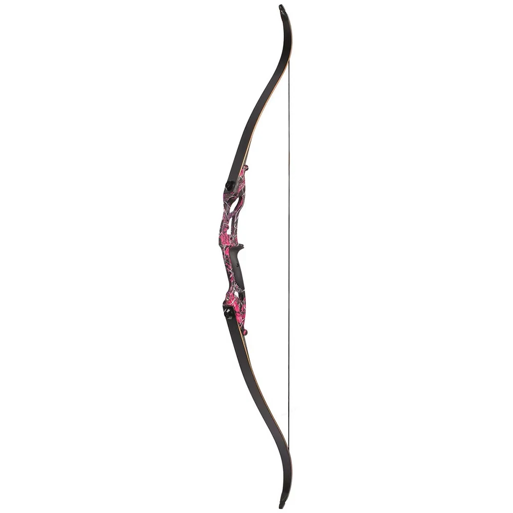 Hunting Archery Bow F179 56 Inches 30 - 50 Lbs Alloy FPS 170-190 Recurve bow Black / Camo / Purple For Crossbow for shooting