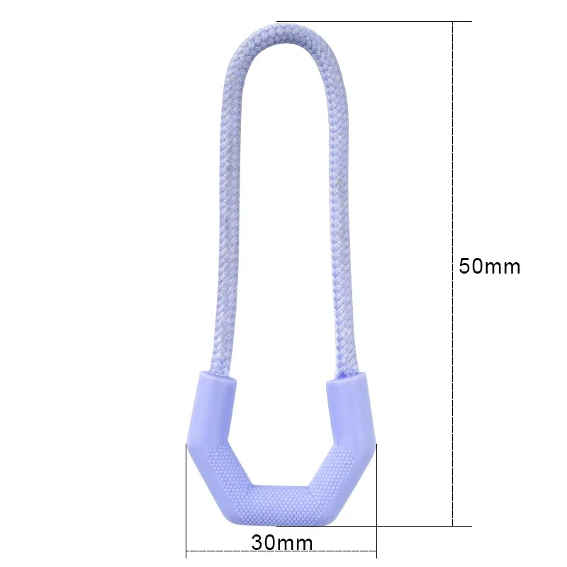 10pcs PVC Zipper Pullers Plastic Cord Slider Puller Clip High-quality Replacement Ends Clothing Backpack Luggage Accessories