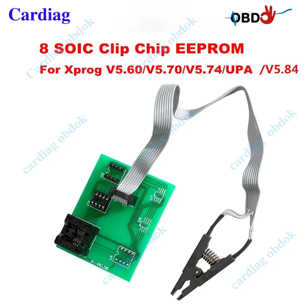 

Xprog 5.84 Eeprom Board UPA USB v1.3 Programmer UPAUSB Adapter with Soic 8 Sop8 Test Clip for X PROG M V5.60 V5.704 V5.75