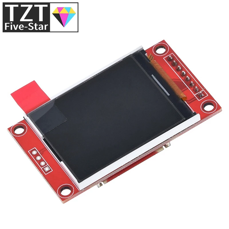 Imagem -02 - Tzt Módulo Lcd Tft de 1.8 Polegadas Módulo de Tela Lcd Spi Serial 51 Drivers Driver io Resolução Tft 128*160 para Arduino