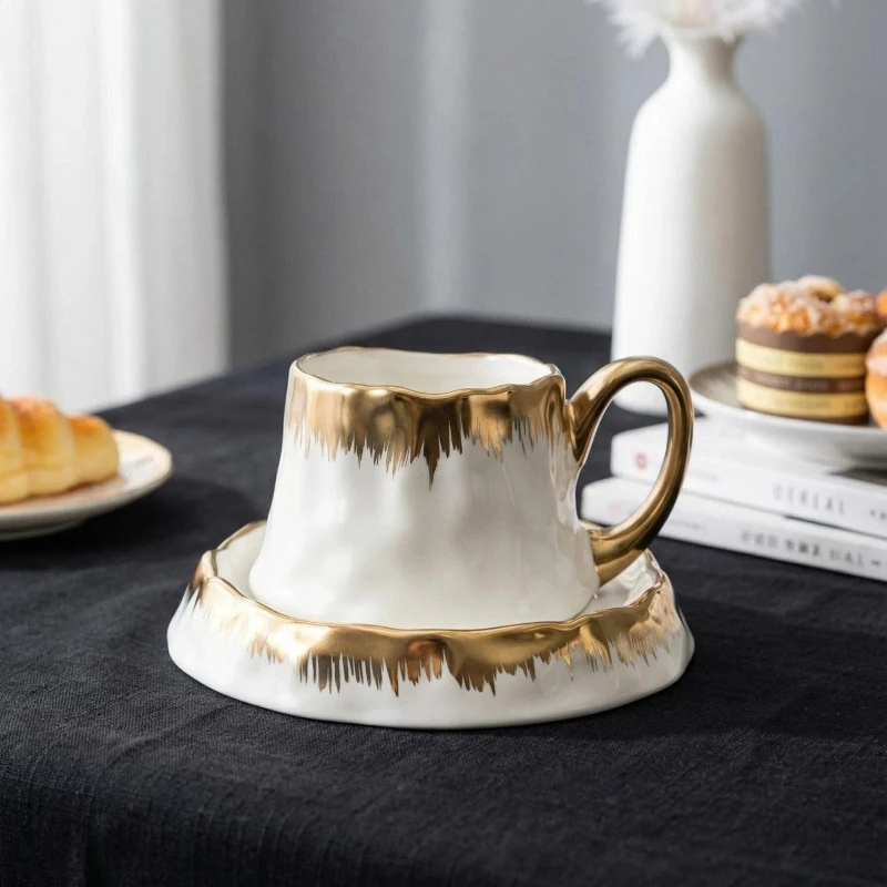 Gold Accent Coffee Set