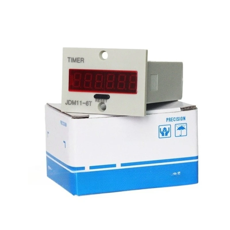 Equipment Run-Time Hour Meter | Multi-Voltage (12V/24V/220V) Digital Display Timer for Industrial Use