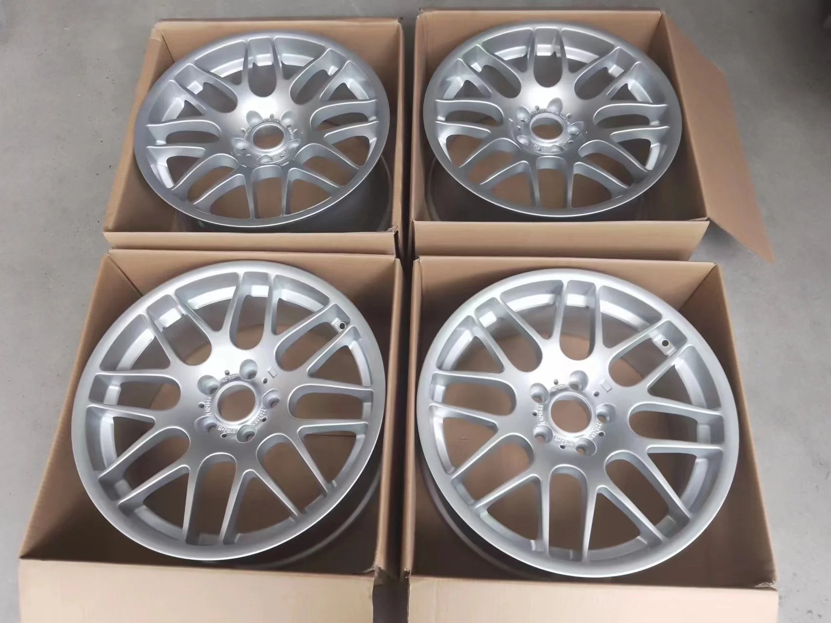 For TP Rep Silver Alloy Passenger car Wheel 19*8.5j 19*9.5j 5 Holes PCD 5X120 Muti Spoke Car Rim for  CSL M5 M3 E46 E32 E60 - view 3