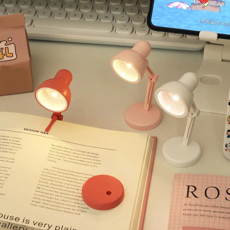 

LED Table Lamp Mini Foldable Night Reading Book Lamps for Home Room Computer Notebook Laptop Desk Night Lights Eye Protective