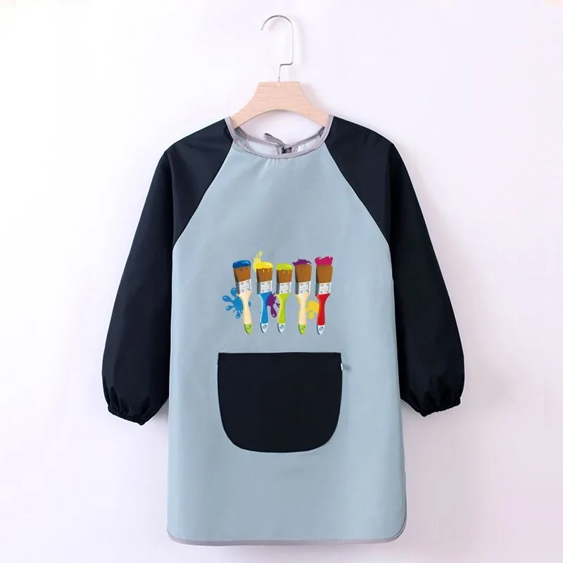 Kids Painting Apron Waterproof Art Smocks For Child 3-8 Years Kids Smocks for Painting Aprons with Long Sleeve Dressing Gifts