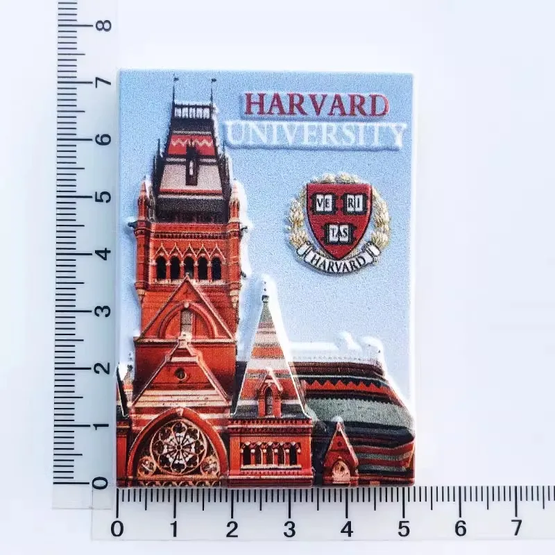 

Harvard University Architecture Souvenir Creative Crafts Refrigerator Sticker Gift Home kitchen decoration