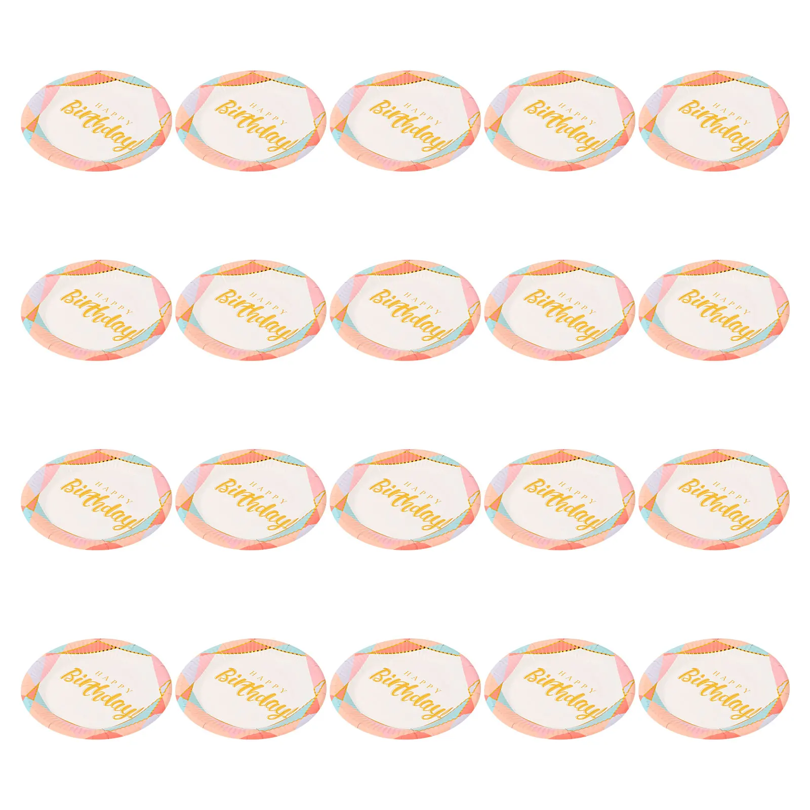 

Party Paper Plate Colored Cake Printing Plates Bronzing Birthday Supplies Products
