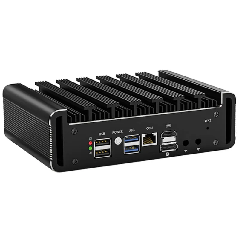 Intel Core I7 1185G7 I5 1145G7 I3 1115G4 6 x i226-V 2.5G 2 x DDR4 Emplacement NVMe DP HD Pare-enquêter Mini PC Sans Ventilateur Doux Routeur AES-NI