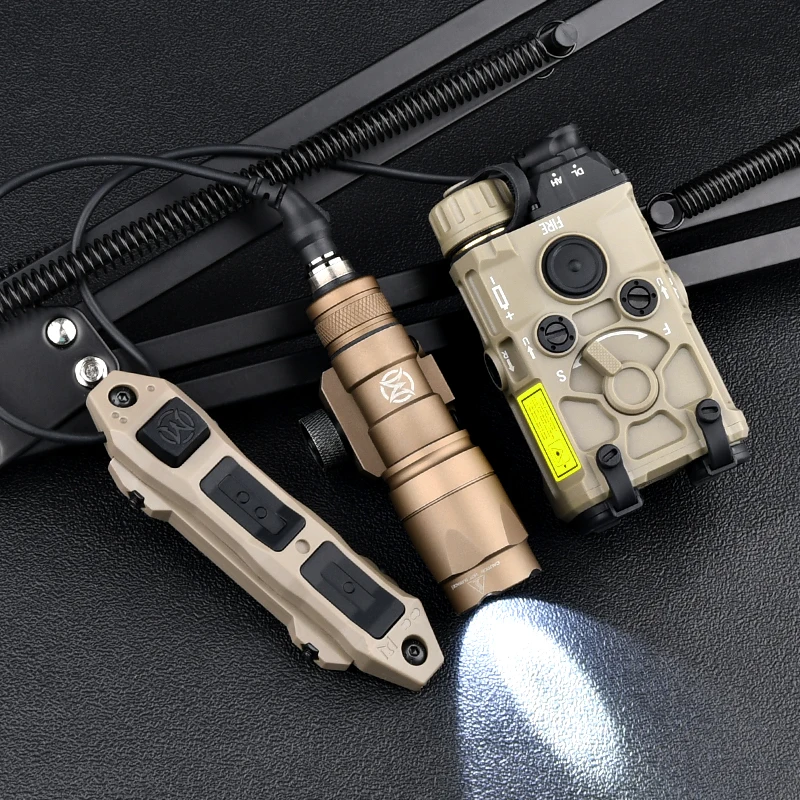 Tactical OGL Nylon IR Strobe Red Green Blue Laser LED White Light WADSN Flashlight With Pressure Switch Hunting Accessories Set image 5