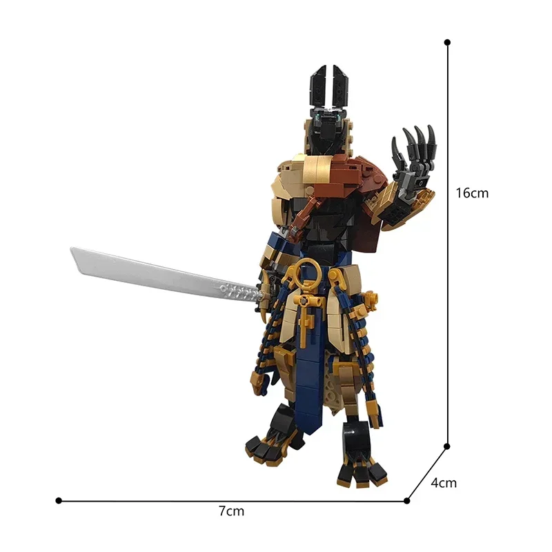 Juego de bloques de construcción modelo Anubis para niños, juguete de construcción con ladrillos, rompecabezas, regalo de cumpleaños, 423 MOC-113373, piezas El antiguo egipcio Grim Reaper Mech