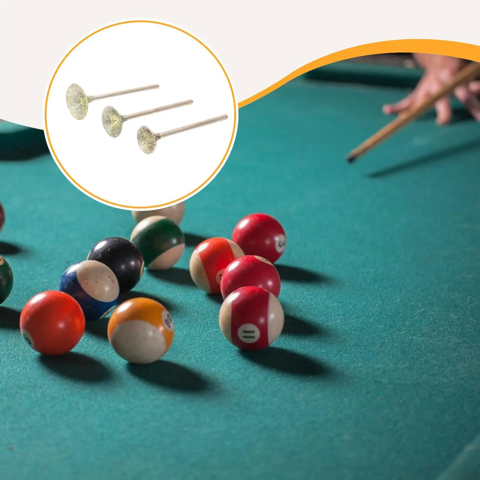 

Alloy Pool Cue Tip Grinder Part Multi Diameter Cue Tip Repair Tool for Billiard Cue Accessories