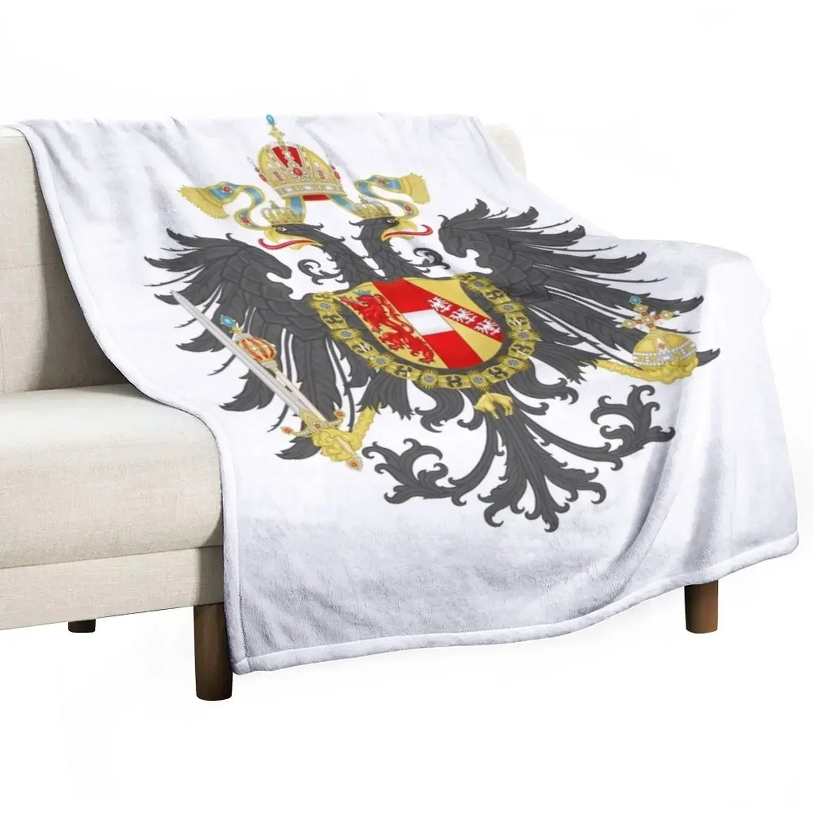Kaiserliches Wappen des ?sterreichischen Reiches, historisch Wappen Throw Blanket Sofas Comforter Tourist Large Blankets