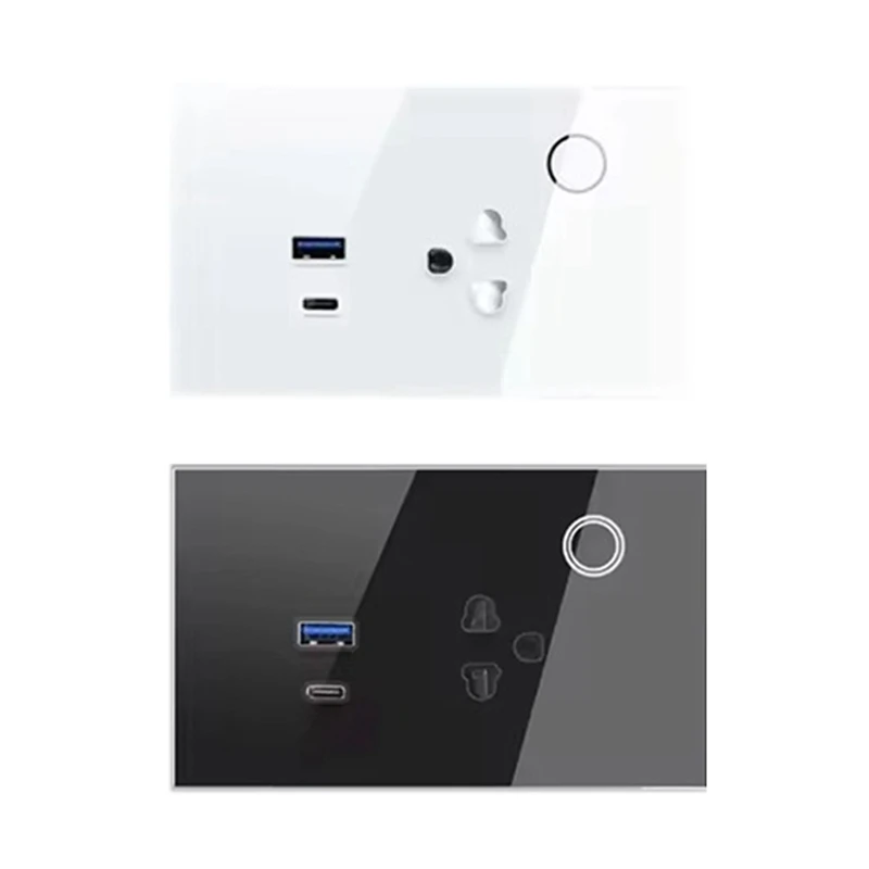 Wifi Smart Tuya 16A Wall Socket USB TYPE-C Plug Outlet Power For Alexa For Google Home Smart Life EU Plug