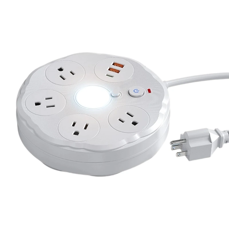  Fashion Desk Light With Integrated Electrical Socket And USB Port Adjustable Brightness For Reading Working Relaxing
