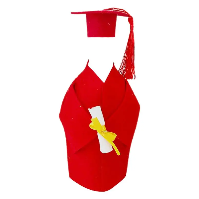 Graduation Wine Bottle Cover Graduation Bottle Gown And Tassels Champagne Wine Bottle Cover Funny Graduation Wine Bottle Toppers