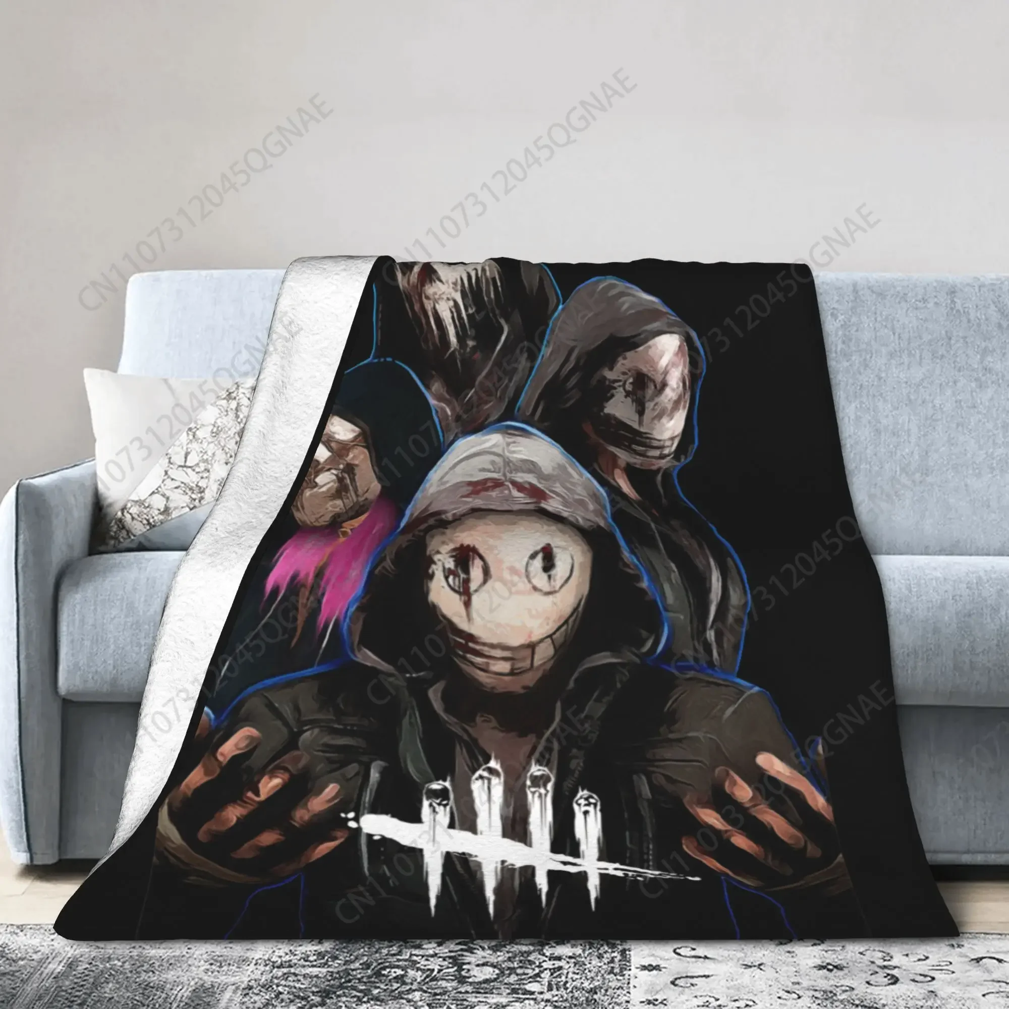 Custom Deads By Daylights Killer Legion Blanket Horror Killers Game Dbd Fleece Awesome Soft Throw Blankets For Coverlet Autumn/