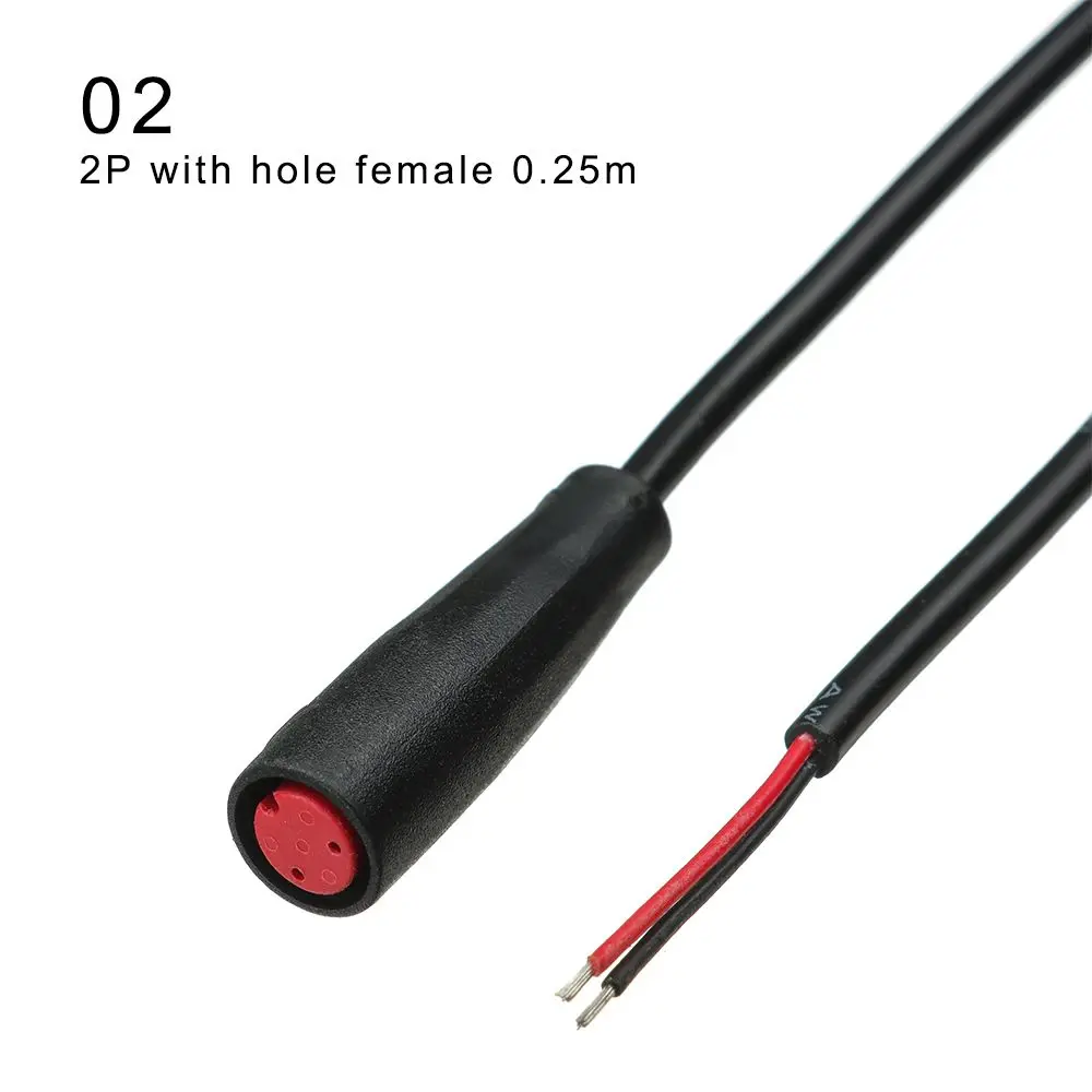 9mm Basis Stecker 2/3/4/5/6Pin Kabel Wasserdichten Stecker Für Ebike Bafang Display Pin optional Kabel Ebike Zubehör