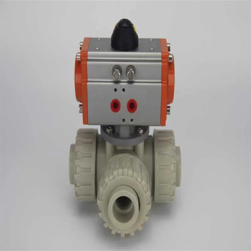 Tee Ball Valve Three-Way Electric  Pneumatic   Butterfly Valve Diaphragm Valve Single-Action Double-Action