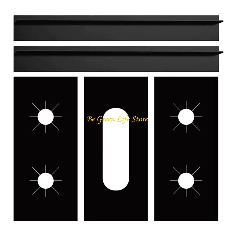 M7DF Легко в очистке многоразового 5-луночного масло в лайнере и коврика с устойчивой к пятном для газового ассортимента прибора