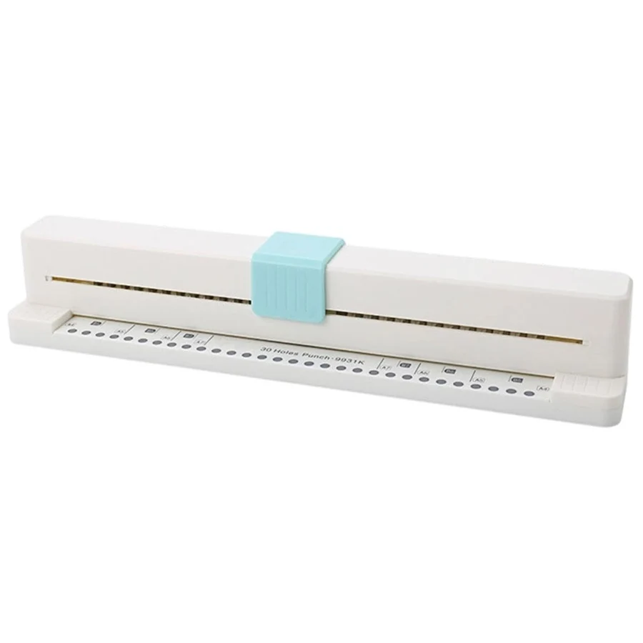 1pc 30-hole punch - Multi-function adjustable hole spacing | A4/B5 binding, no electricity required (durable design)