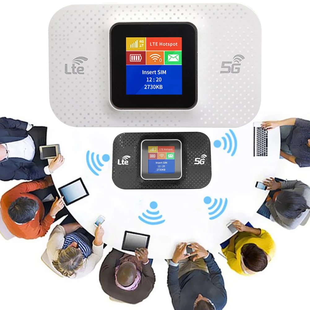 

4G LTE Wi-Fi роутер с SIM-картой, портативный беспроводной маршрутизатор 150 Мбит/с, разблокированный модем, мобильный Wi-Fi роутер, карманный Wi-Fi роутер для автомобиля