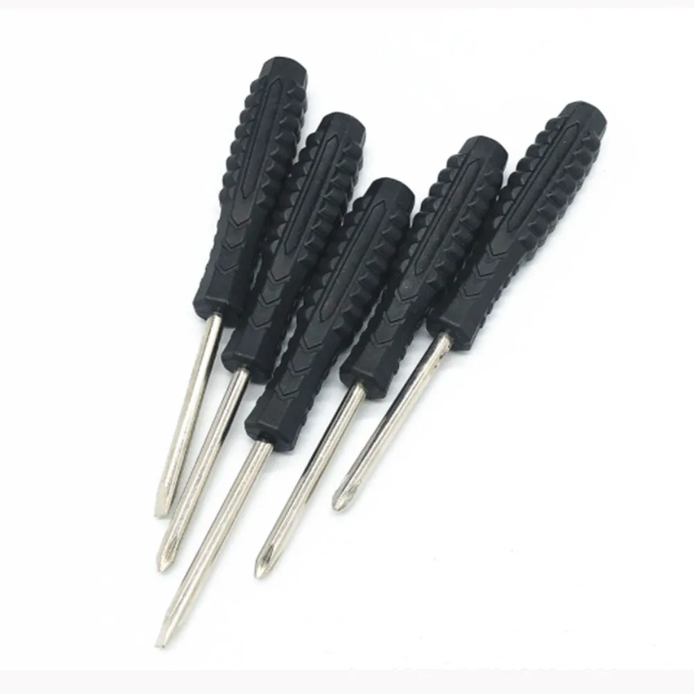 4mm Black Handle Cross Slotted Simple Screwdriver Screwdriver Furniture Toy Home Appliance Disassembly Maintenance Tool