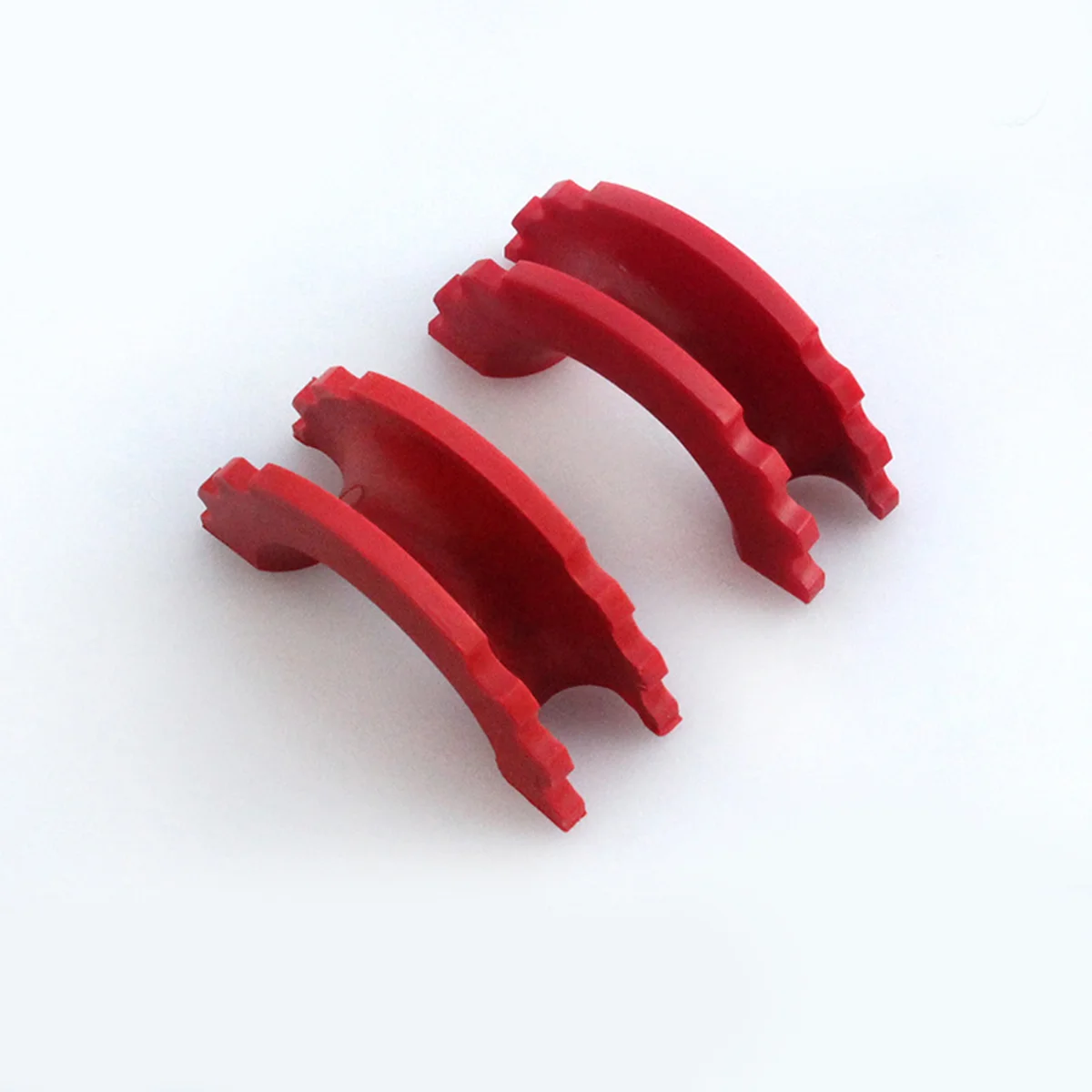 2 PCS D-Ring Isolator Shackle Cover 3/4 Inch Bow Shackle Protectors for Off-road Vehicle SUV Truck (Red)