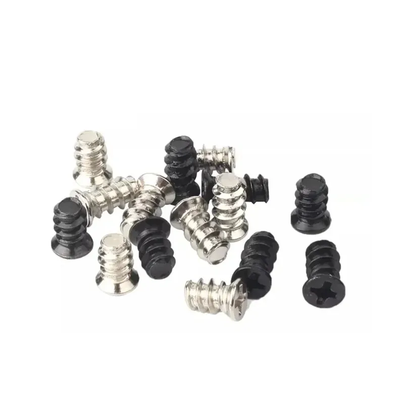 

Self Tapping Screw With Flat Head Cross Groove And Flat Tail Black Silver Color M5