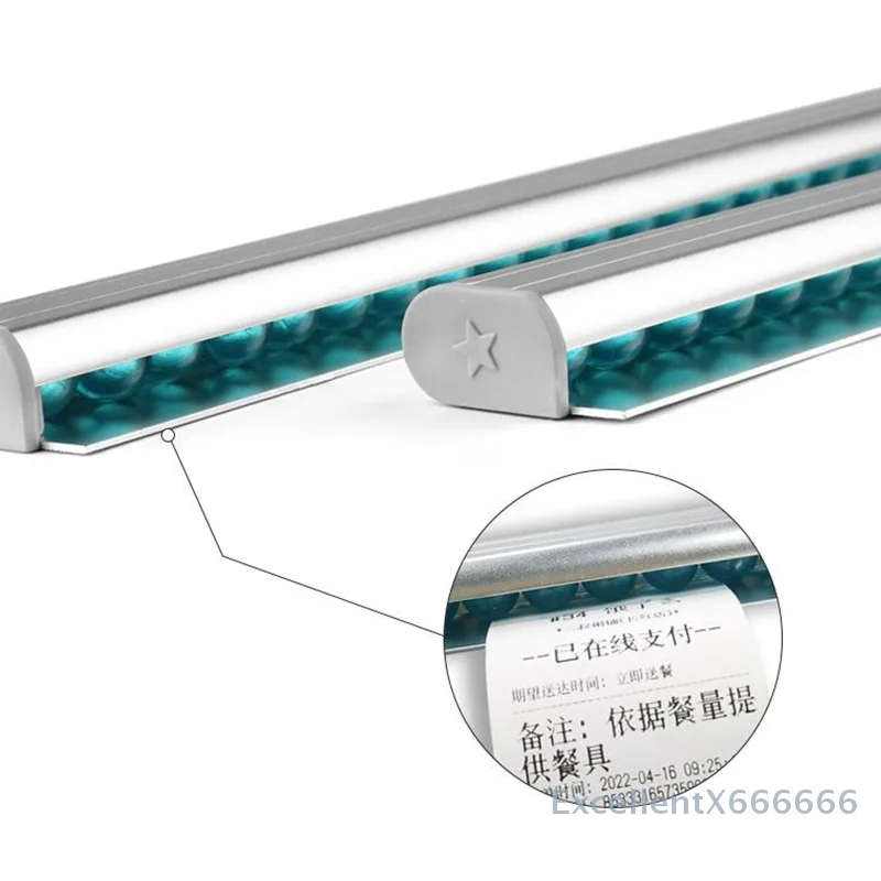 

Aluminum Slide Check Rack Receipt Holder Desk Receipt Holder Restaurant Ticket Holder Silver Ticket Rail Bill Orders Display