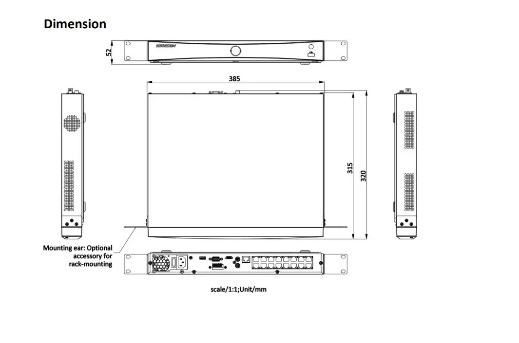 Imagem -03 - Hikvision-surveillance Video Network Recorder Poe Acusense 4k Nvr Interface Sata para Hdd Cctv Substituir Ds7616nxi-k2 16p 16ch