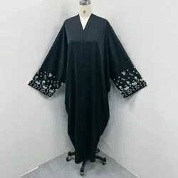 Moda Kimono musulmano donna Abaya Cardigan Ramadan Dubai turchia Eid abiti islamico sciolto confortevole Jalabiya per le donne