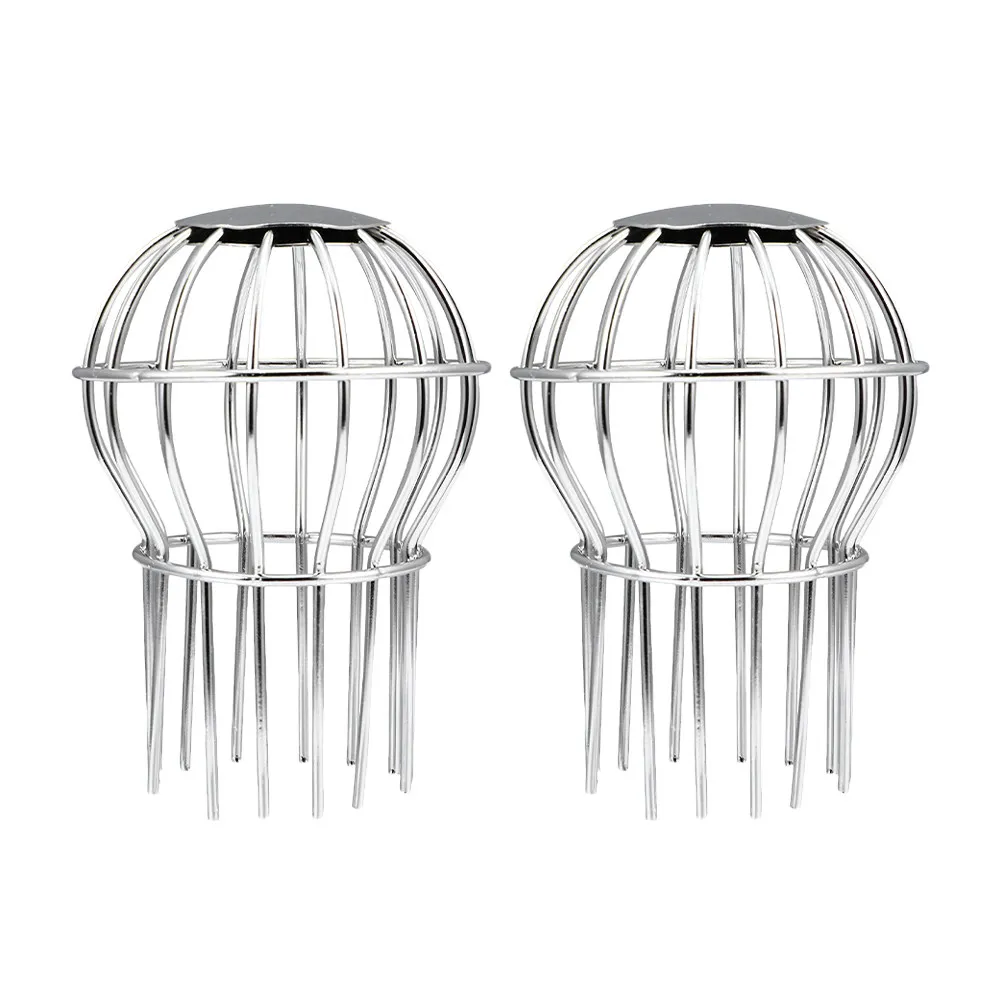 

Комплект из 2 шт. крышиных дренажных решеток из нержавеющей стали: фильтры-сетки для водостоков, защита от мусора и листьев, предотвращение засоров