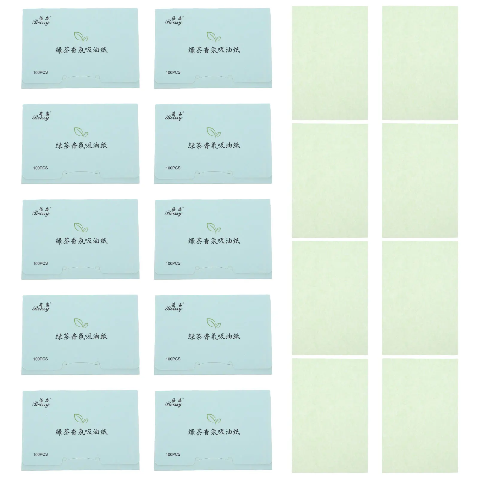

Oil Absorbing Paper 10 Boxes Facial Blotting Sheets for Oily Zone Cheeks Portable Box Ultra Thin Excess Oil Absorption