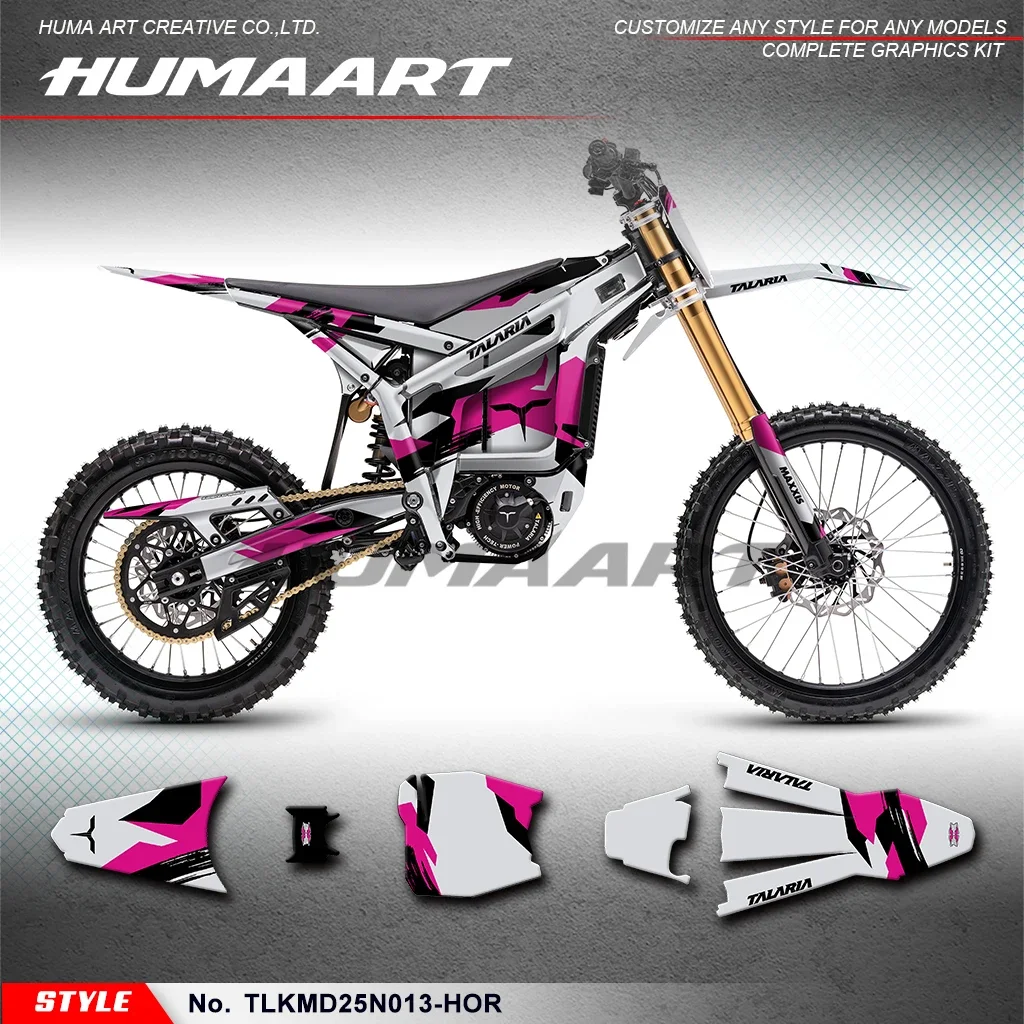 

HUMAART Customised Graphics Decal Kit Adhesive Sticker for TALARIA KOMODO, Style No.TLKMD25N013-HOR