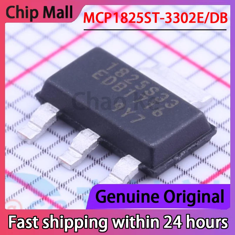 10PCS New Stock MCP1825ST-3302E/DB Package SOT-223 Linear Regulator (LDO)